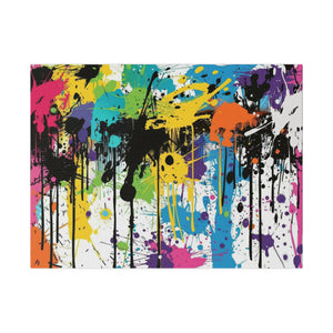 Urban Drip Graffiti Matte Canvas, Stretched, 0.75"