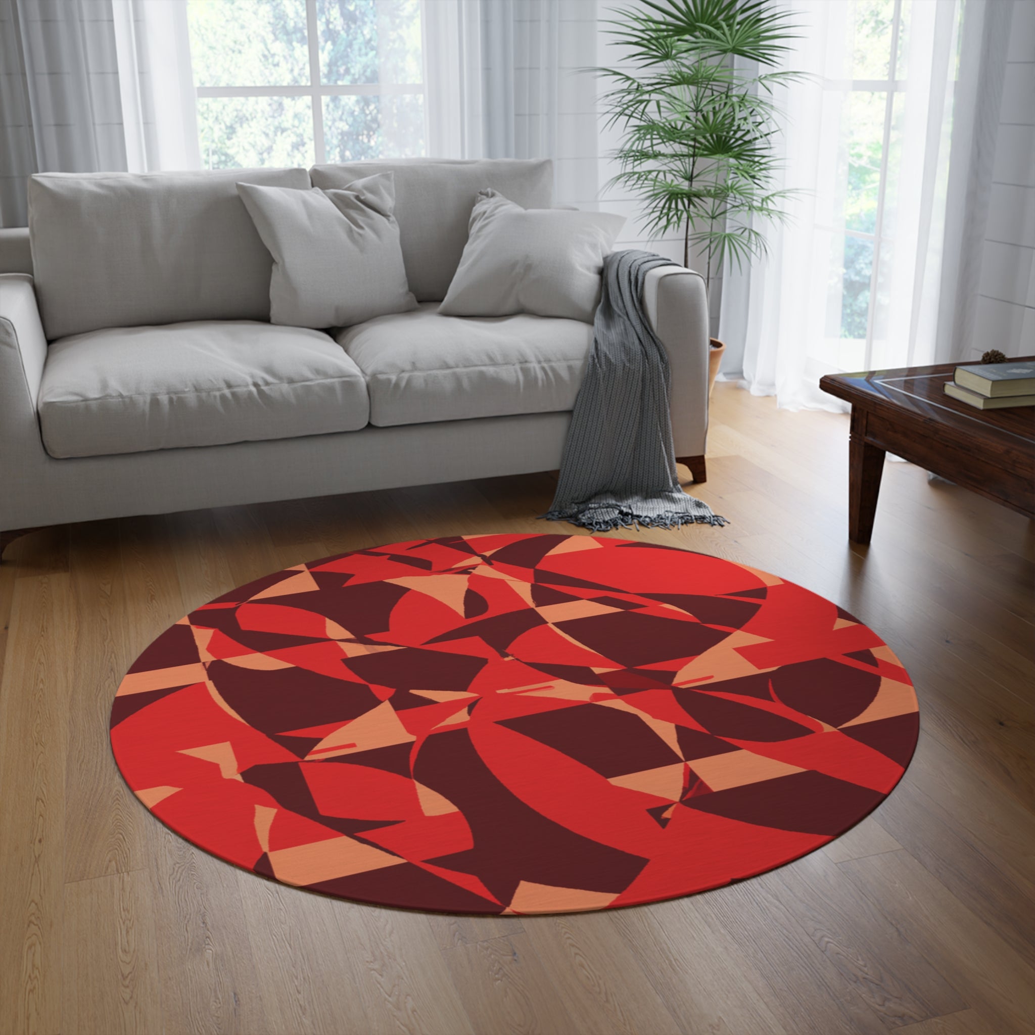 Red ruby decorative rugs