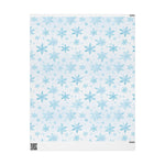 Load image into Gallery viewer, Blue and White Snowflake Wrapping Paper
