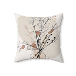 Load image into Gallery viewer, Eucalyptus design minimalist line art pillow
