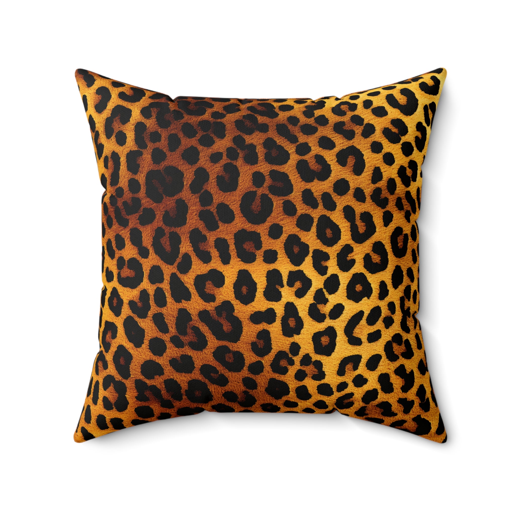 Leopard Print Square Pillow