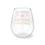 Load image into Gallery viewer, Christmas Stemless Wine Glass
