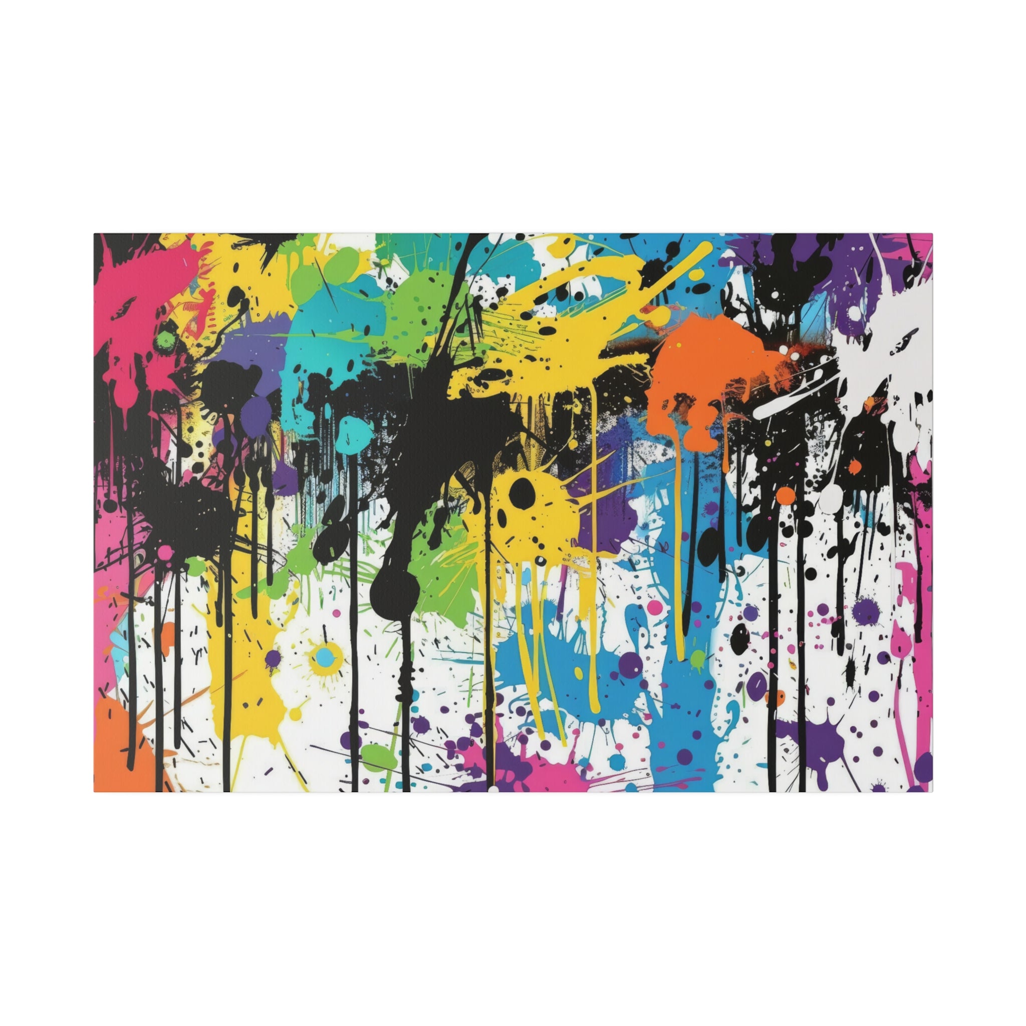 Urban Drip Graffiti Matte Canvas, Stretched, 0.75"