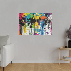 Urban Drip Graffiti Matte Canvas, Stretched, 0.75"