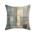 Load image into Gallery viewer, Silver and Gold Geometric Throw Pillow
