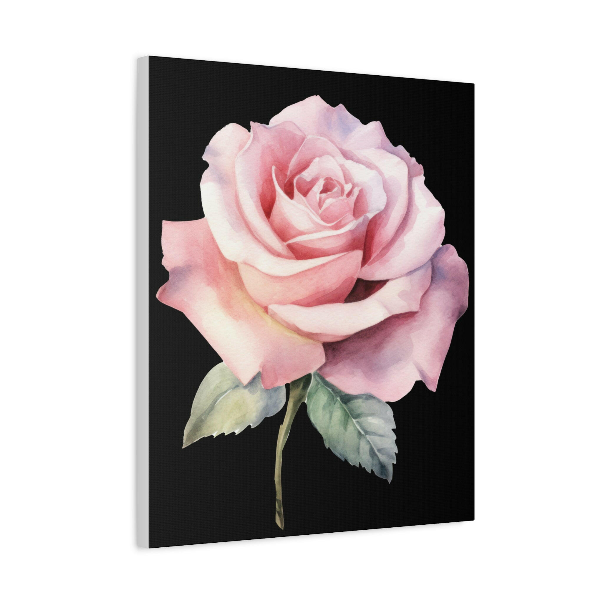 Pretty Pink Rose Matte Canvas