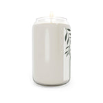 Load image into Gallery viewer, Olive Green Boho Design Scented Candle, 13.75oz
