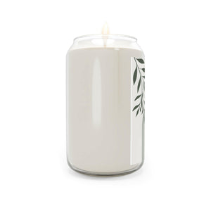 Olive Green Boho Design Scented Candle, 13.75oz