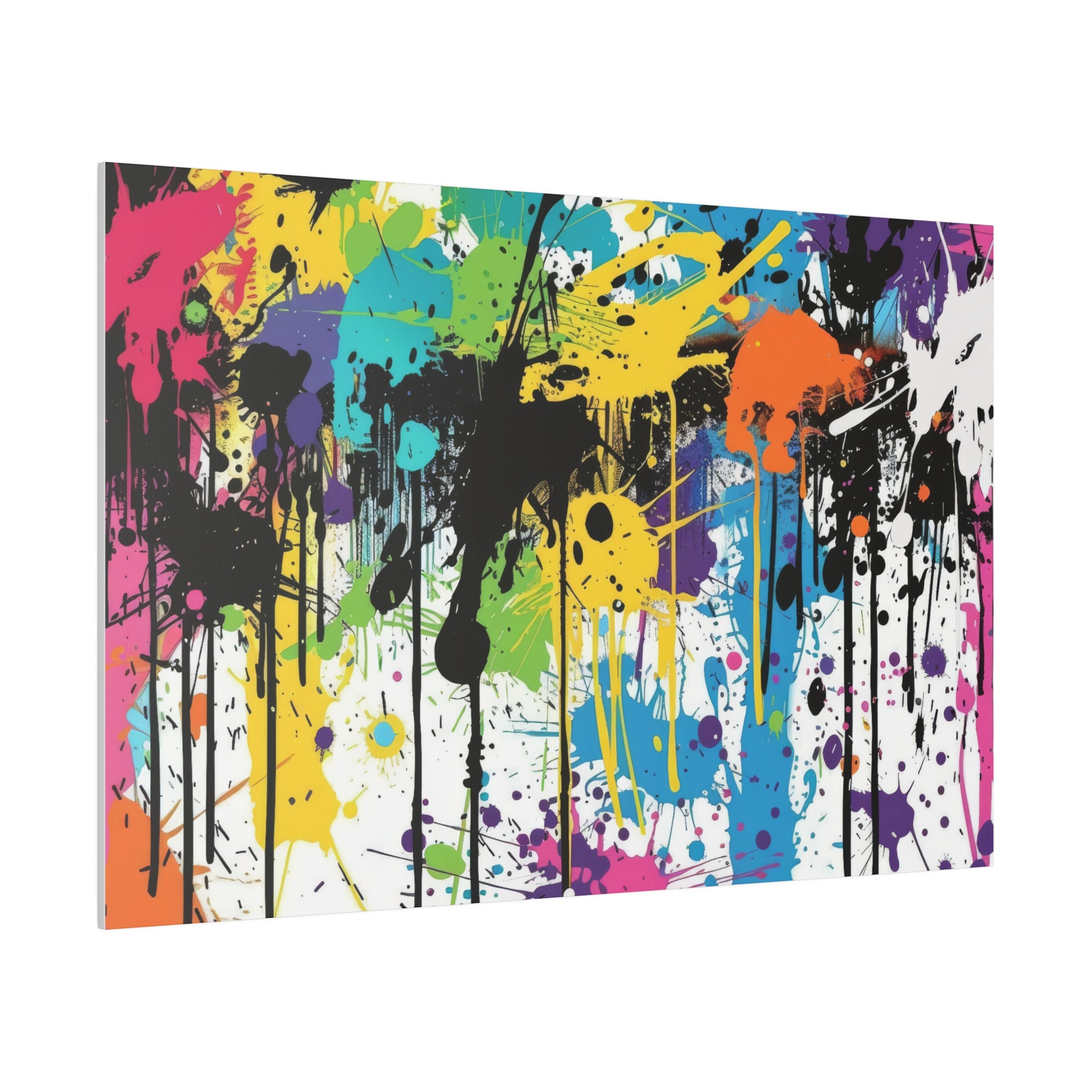 Urban Drip Graffiti Matte Canvas, Stretched, 0.75"