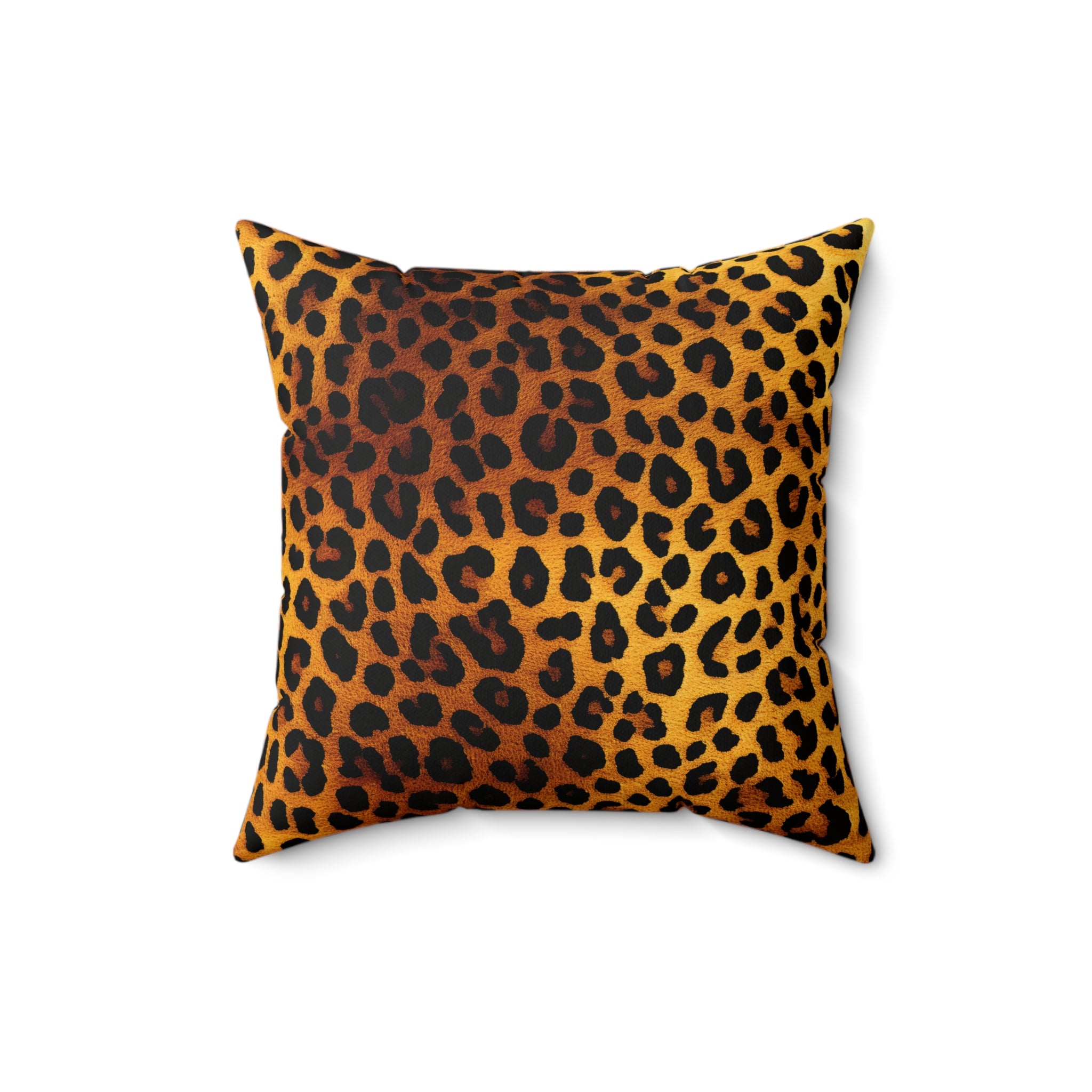 Leopard Print Square Pillow