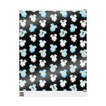 Load image into Gallery viewer, Black, Blue, and White Baby Gift Wrapping Paper
