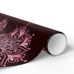 Load image into Gallery viewer, Black and PInk Mandala Wrapping Paper
