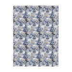 Load image into Gallery viewer, blue and gray winter theme plush fleece blanket
