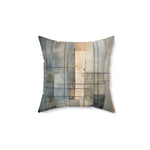 Load image into Gallery viewer, Silver and Gold Geometric Throw Pillow
