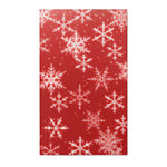 Load image into Gallery viewer, Red and White Snowflake Area Rug

