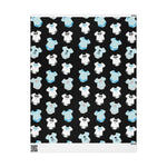 Load image into Gallery viewer, Black, Blue, and White Baby Gift Wrapping Paper
