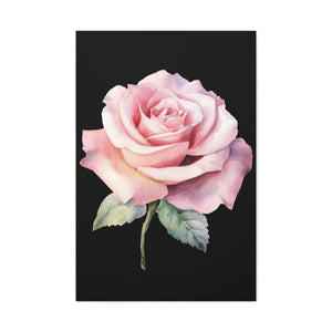 Pretty Pink Rose Matte Canvas