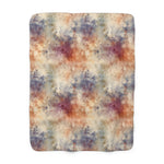 Load image into Gallery viewer, peach and gray metallic sherpa fleece blanket i
