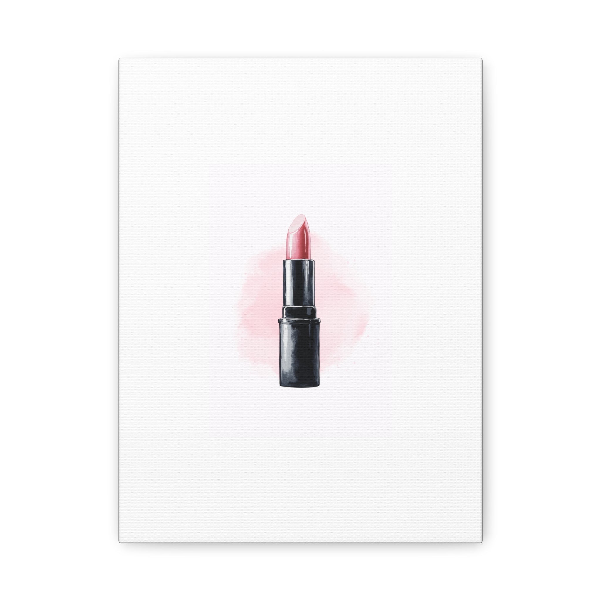 Pretty Pink Lipstick Matte Canvas