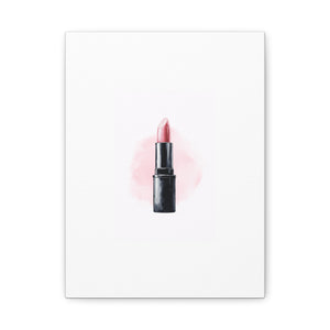 Pretty Pink Lipstick Matte Canvas