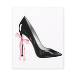 Load image into Gallery viewer, Pink &amp; Black High Heel Stiletto Feminine Canvas
