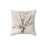 Load image into Gallery viewer, Eucalyptus design minimalist line art pillow
