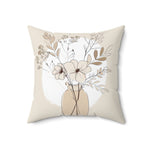 Load image into Gallery viewer, Eucalyptus in vase line art pillow
