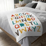 Load image into Gallery viewer, Children&#39;s Alphabet Blanket/ Dream Big Velveteen Microfiber Blanket (Two-sided print)
