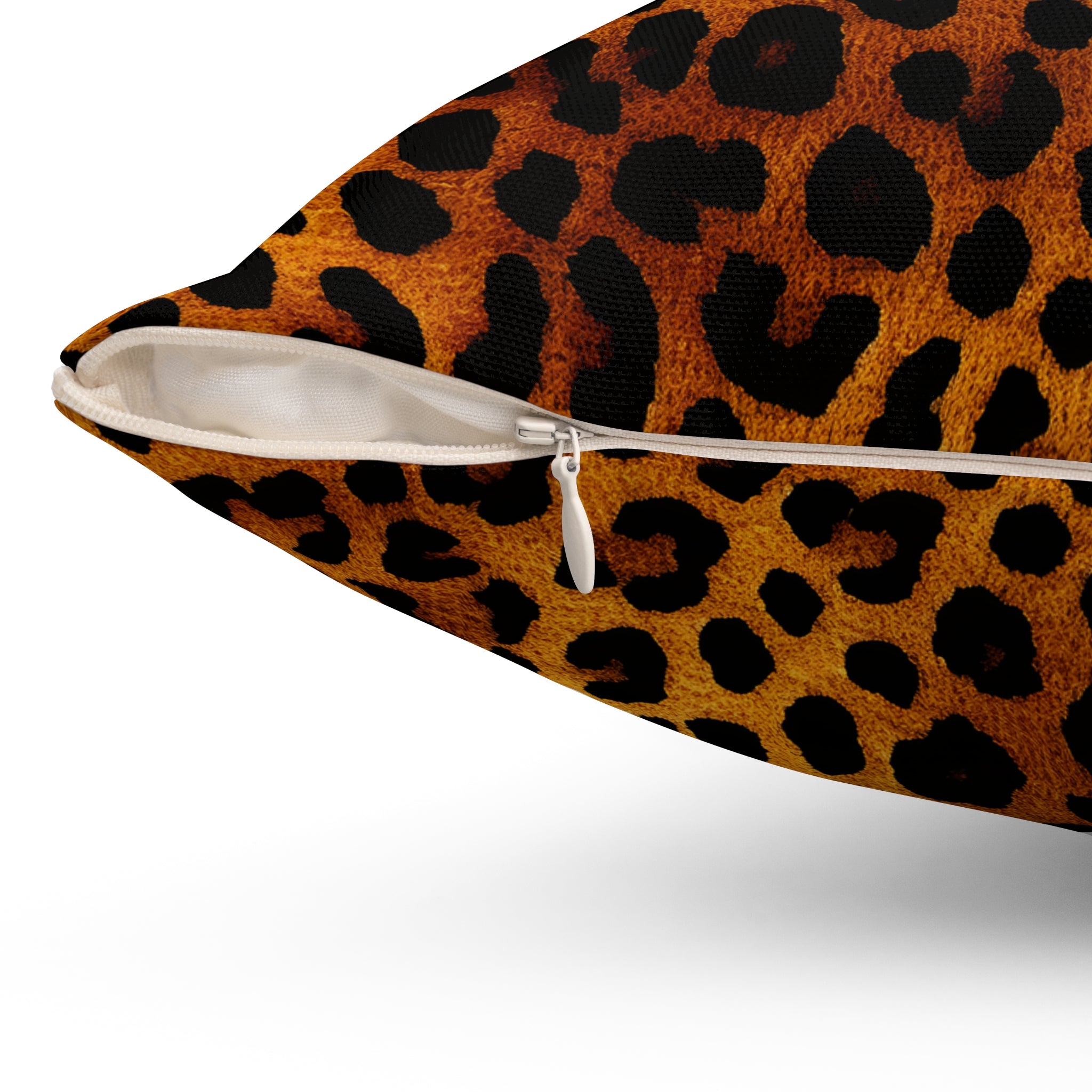 Leopard Print Square Pillow