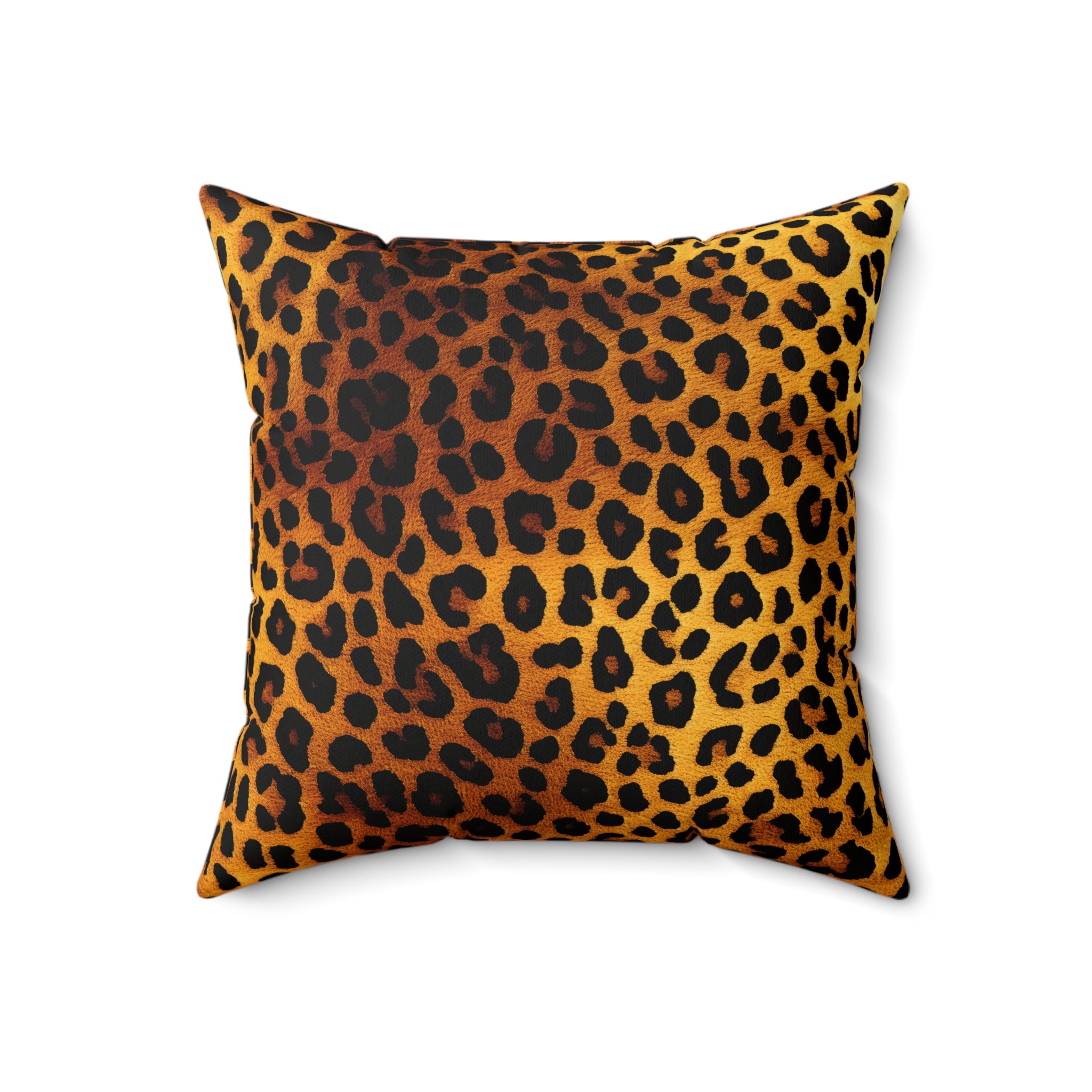 Leopard Print Square Pillow