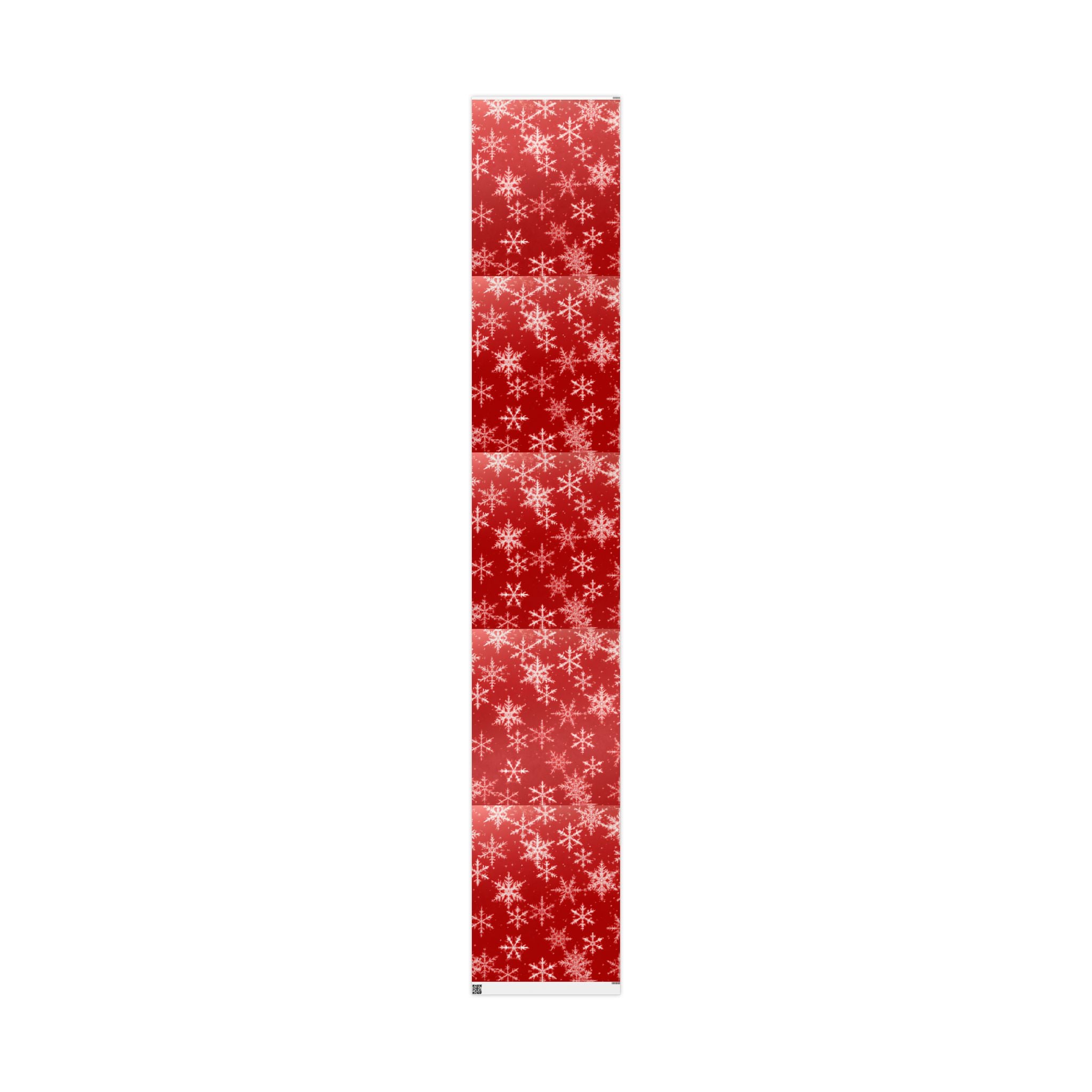 Red and White Snowflake Wrapping Paper