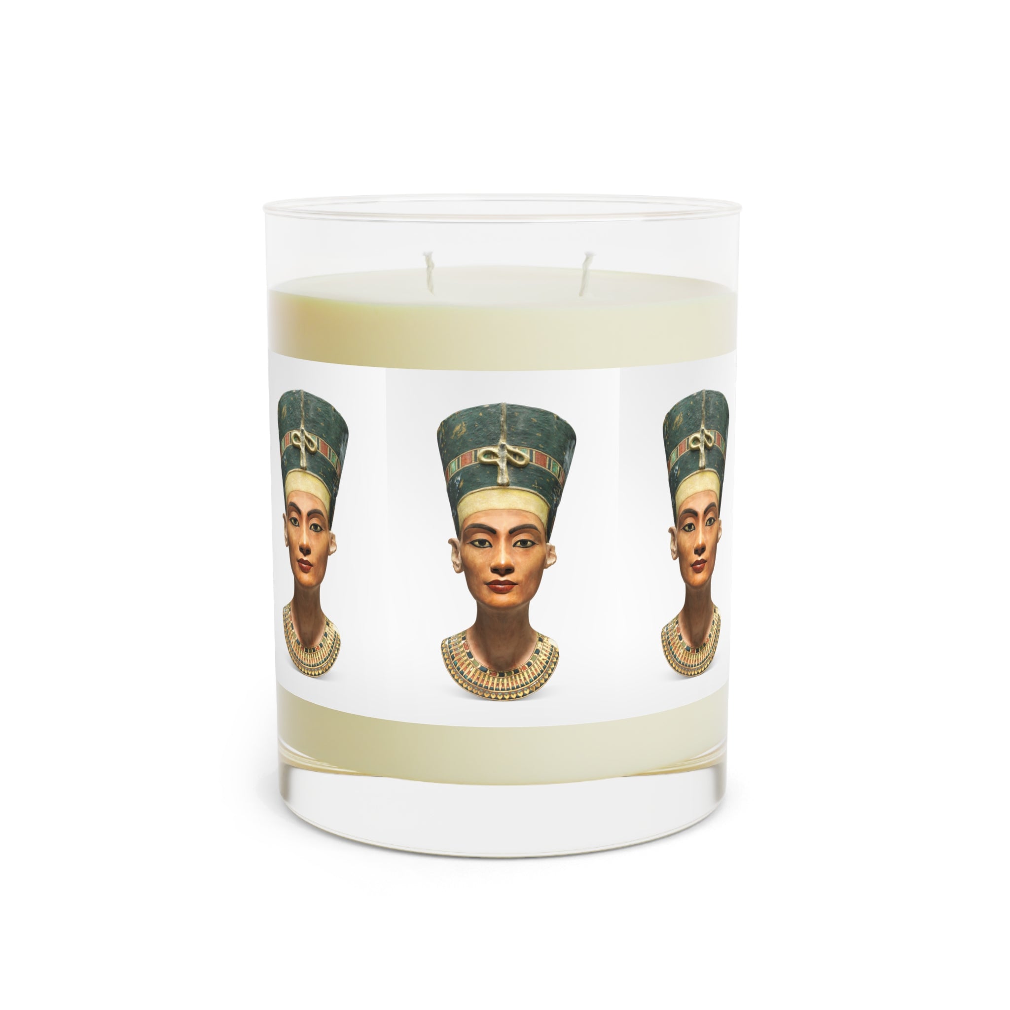 Queen Nefertiti Bust Scented Candle - Full Glass, 11oz