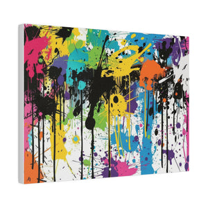 Urban Drip Graffiti Matte Canvas, Stretched, 0.75"