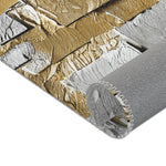 Load image into Gallery viewer, Silver and Gold Metallic Print Area Rugs
