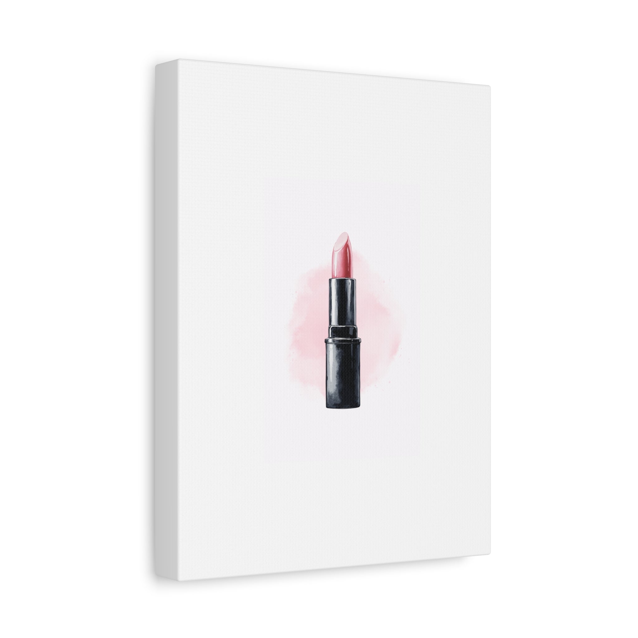 Pretty Pink Lipstick Matte Canvas