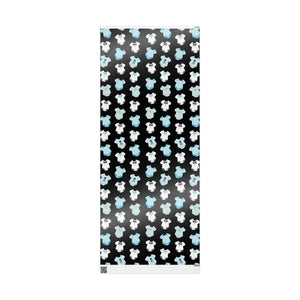 Black, Blue, and White Baby Gift Wrapping Paper