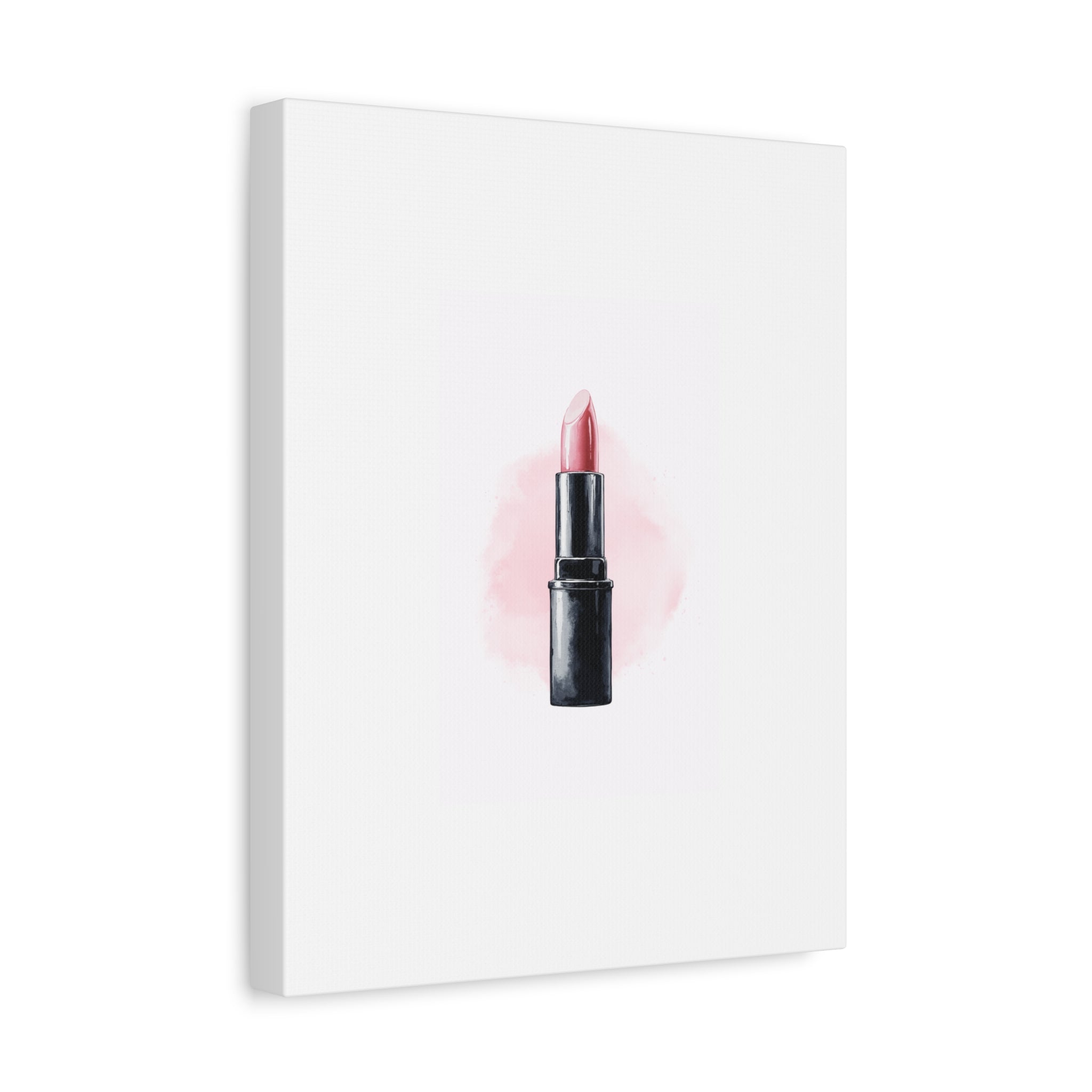 Pretty Pink Lipstick Matte Canvas