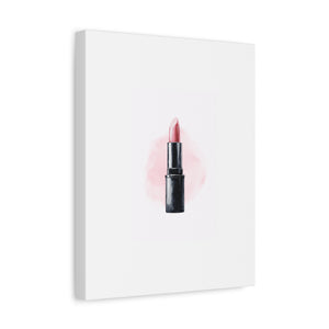 Pretty Pink Lipstick Matte Canvas