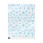 Load image into Gallery viewer, Blue and White Snowflake Wrapping Paper
