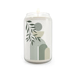 Load image into Gallery viewer, Olive Green Boho Design Scented Candle, 13.75oz
