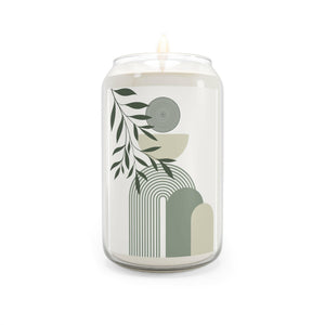 Olive Green Boho Design Scented Candle, 13.75oz