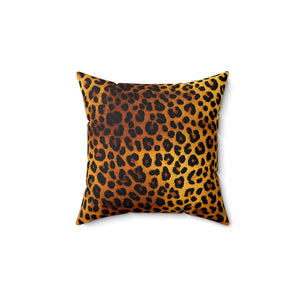 Leopard Print Square Pillow