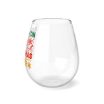 Load image into Gallery viewer, Christmas Stemless Wine Glass
