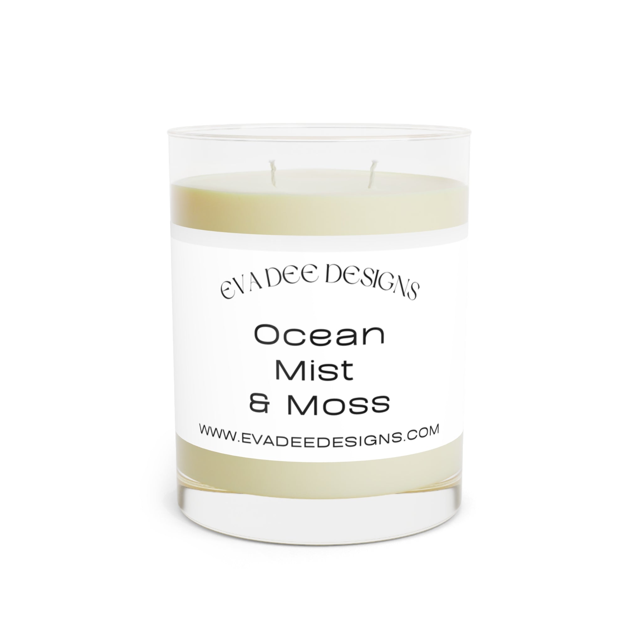 Ocean Mist and Moss Glass Candle, 11oz