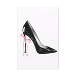 Load image into Gallery viewer, Pink &amp; Black High Heel Stiletto Feminine Canvas
