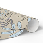 Load image into Gallery viewer, Brown and White Line Art Wrapping Paper
