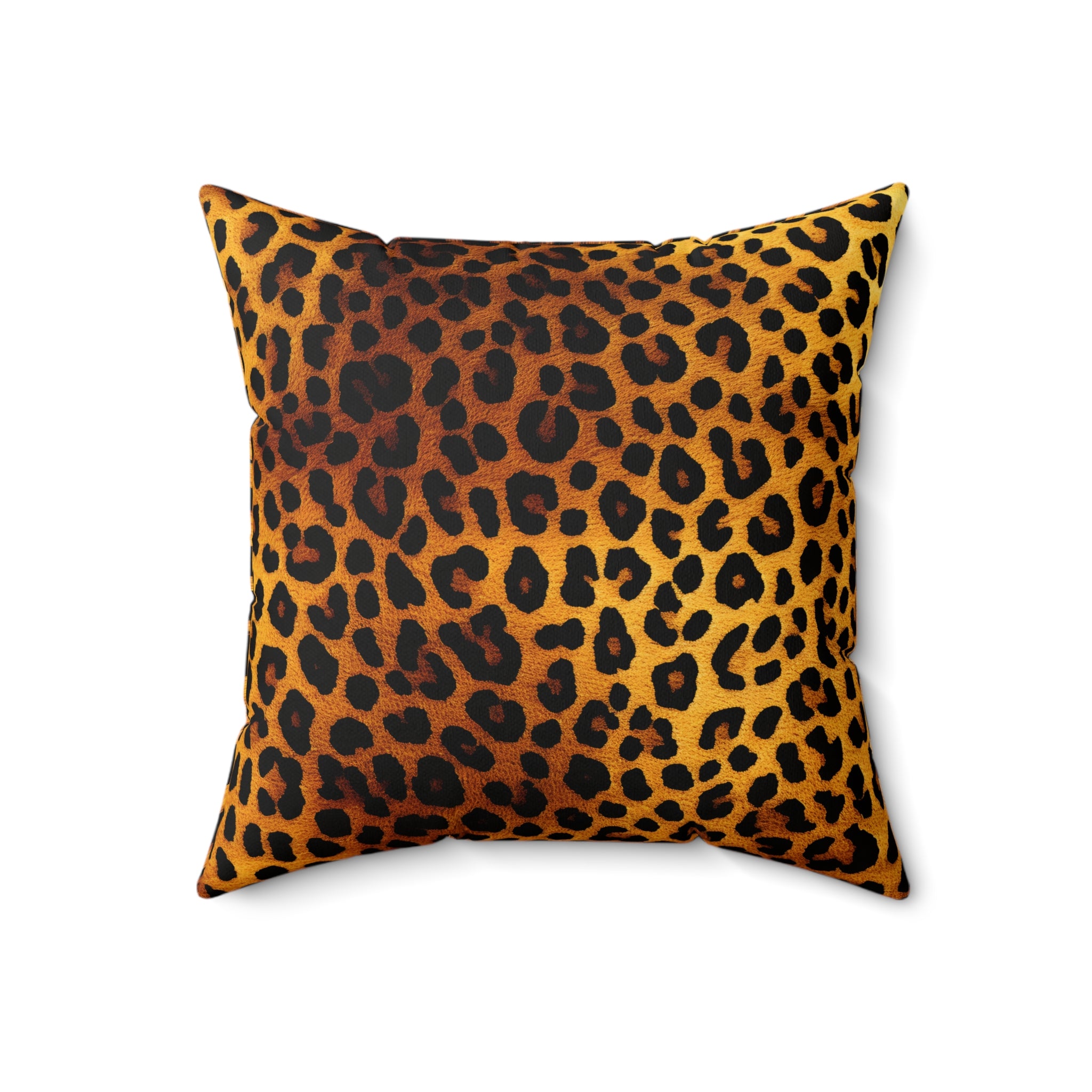 Leopard Print Square Pillow