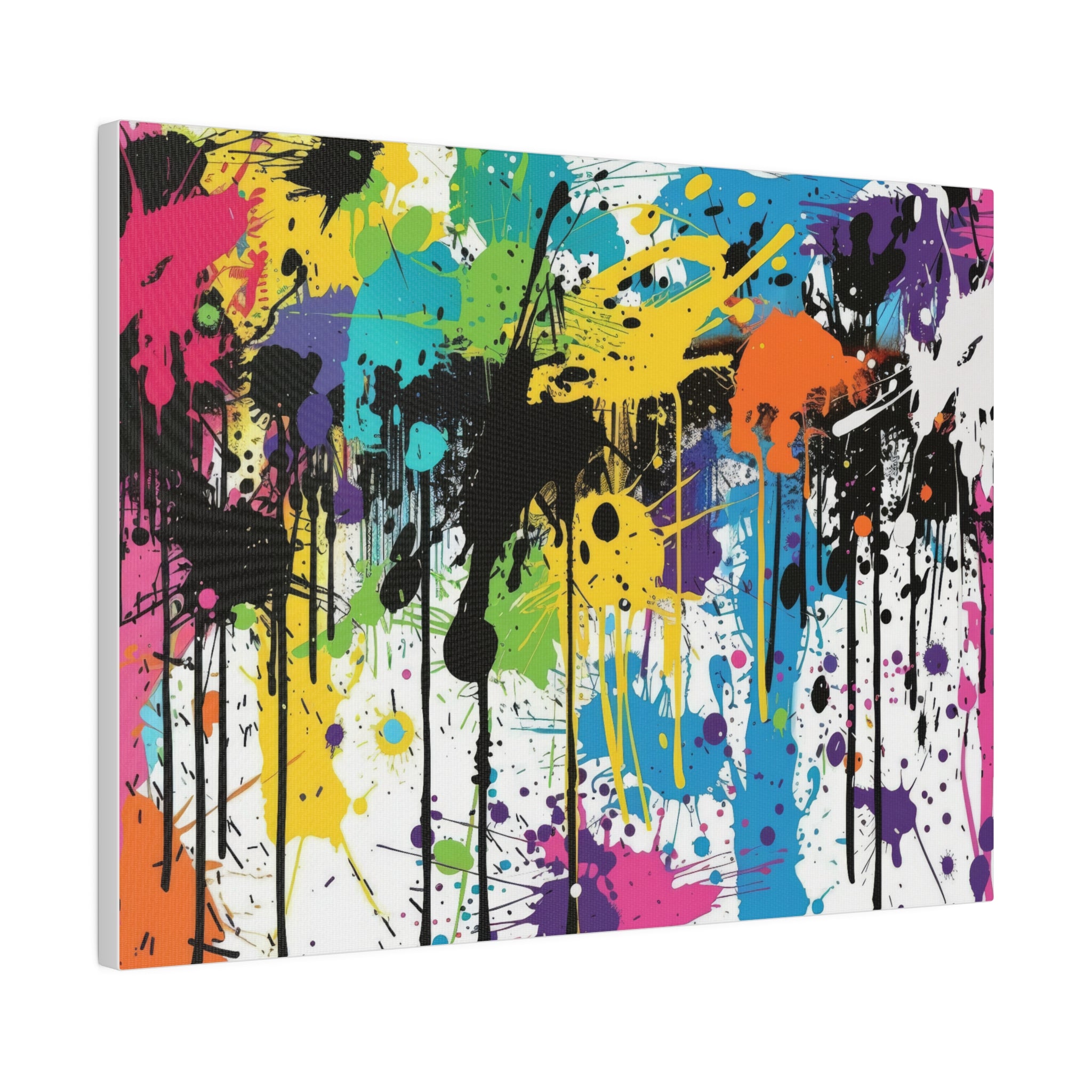 Urban Drip Graffiti Matte Canvas, Stretched, 0.75"