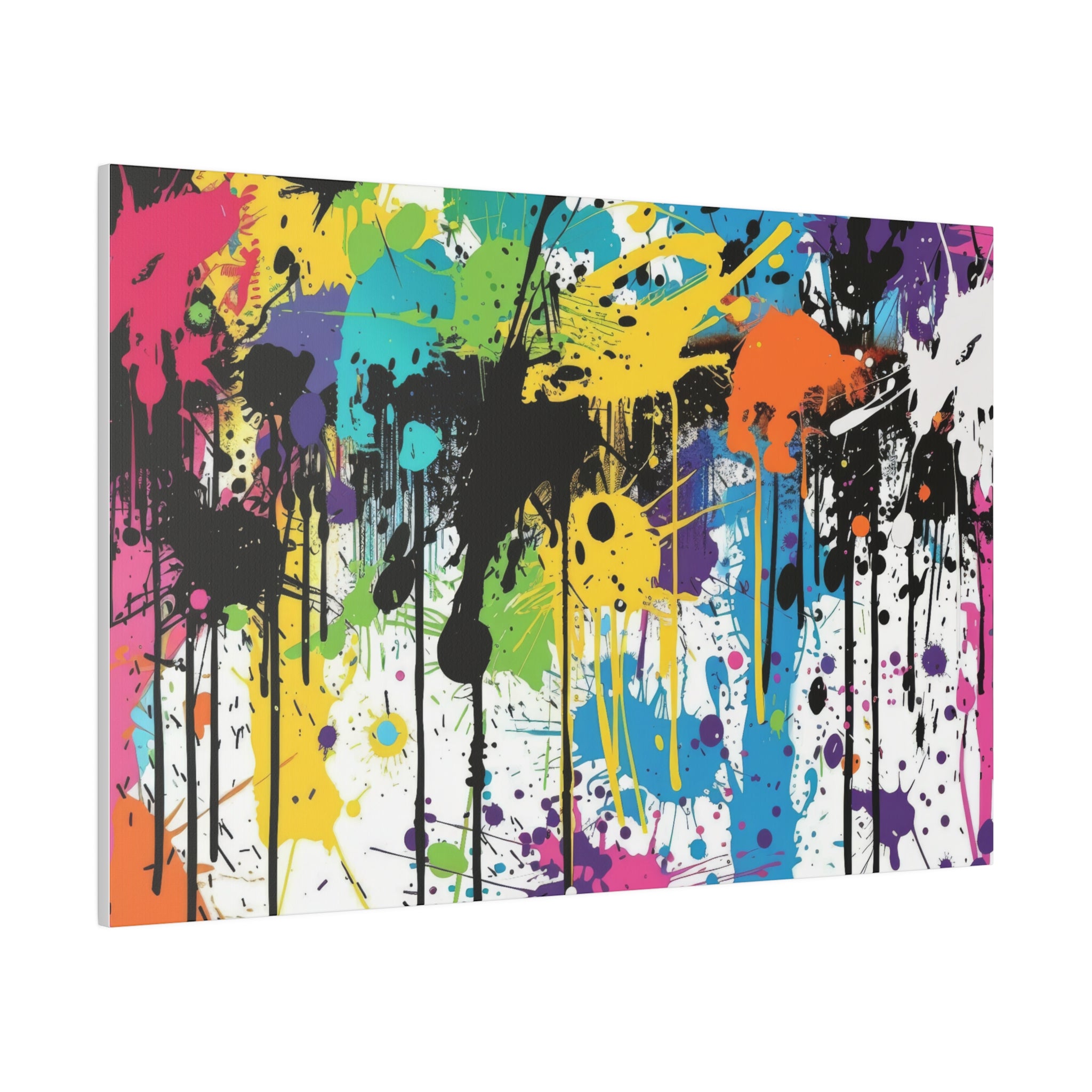 Urban Drip Graffiti Matte Canvas, Stretched, 0.75"