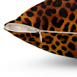 Load image into Gallery viewer, Leopard Print Square Pillow
